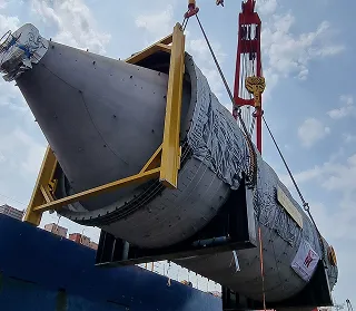 LOADING & DISCHARGING OF 2 450 MT REACTOR COKE DRUMS : DG CONVERSION & RECONVERSION OF FOREIGN FLAGGED SHIP (CABOTAGE) FOR INDIAN COASTAL MOVEMENT