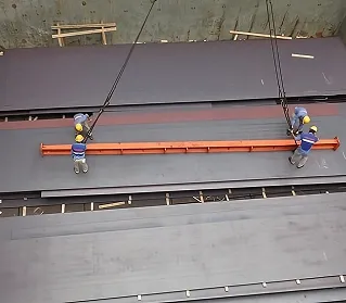 LOADING 4,000 MT OF STEEL PLATES AT THE MUMBAI PORT